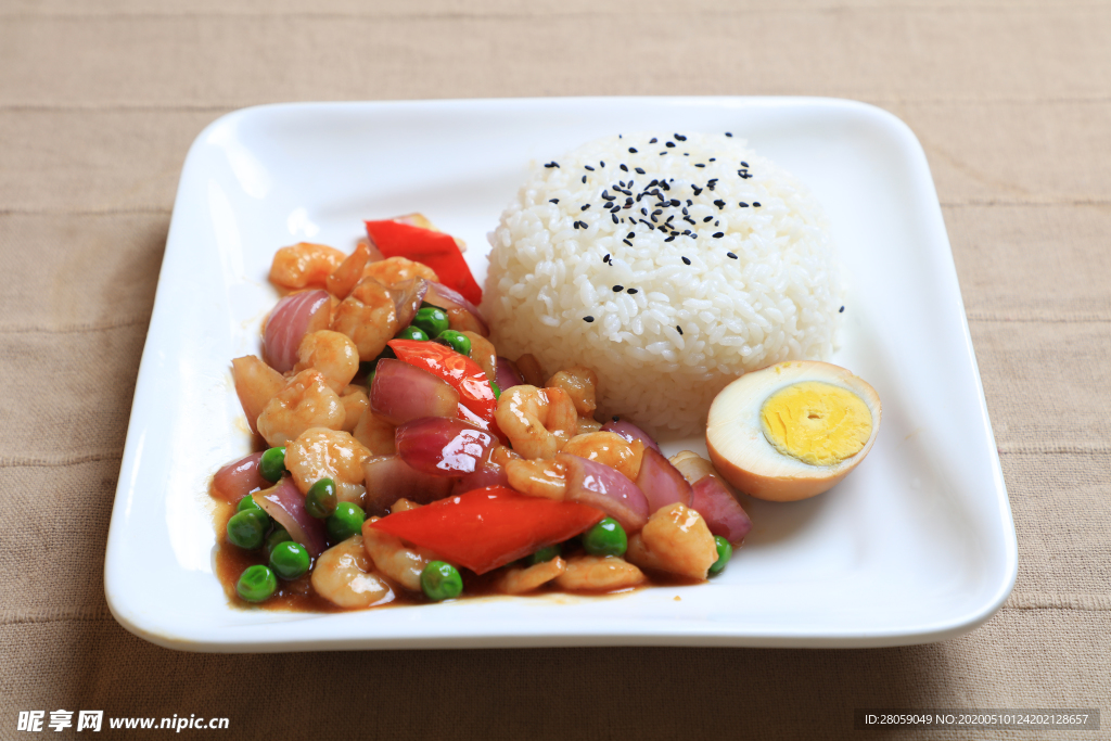 盖饭炒饭米面麦面海鲜汤 美食