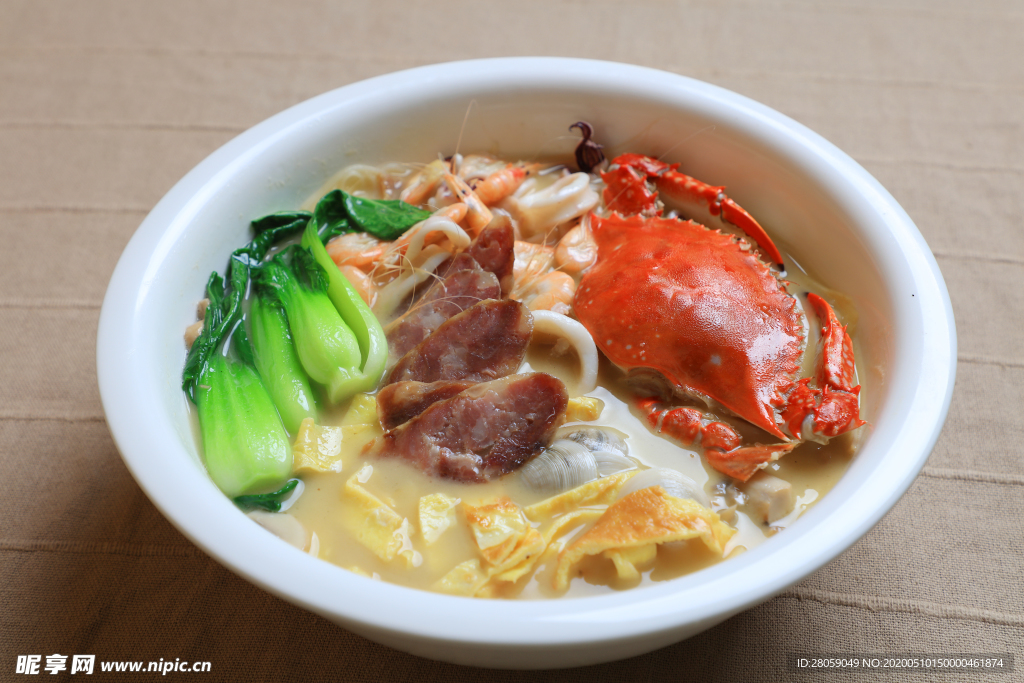 盖饭炒饭米面麦面海鲜汤 美食