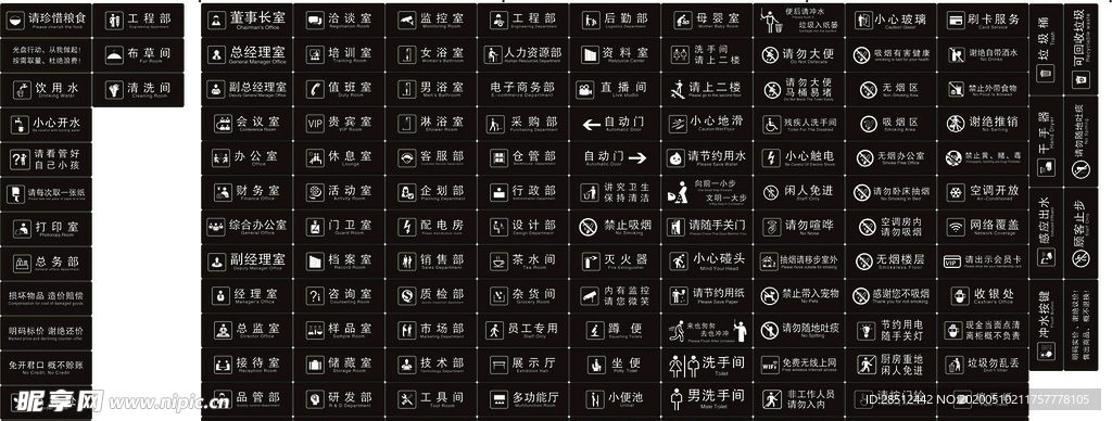 全套科室标识标牌