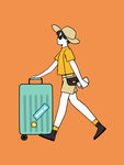 旅行少女
