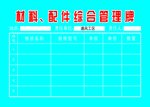 材料管理牌