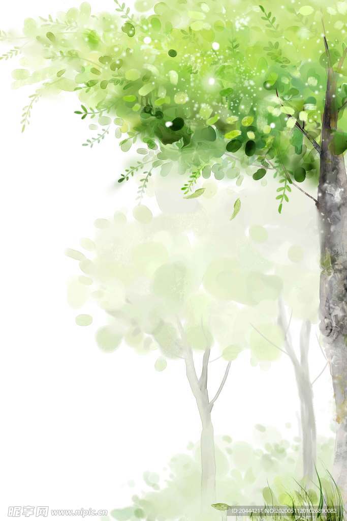 盛夏小清新插画