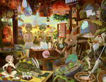 卡通梦幻插画图案