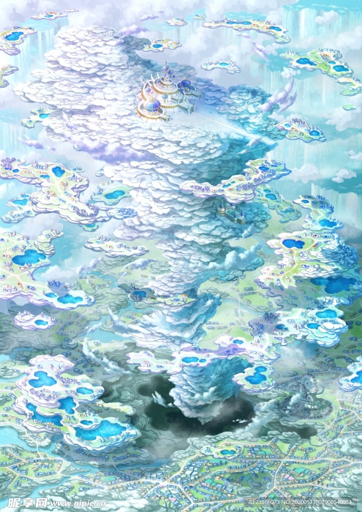 卡通梦幻插画图案