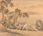 中国风工笔画花鸟图