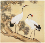 中国风工笔画花鸟图