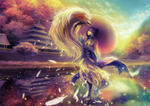 大气仙侠魔幻场景插画