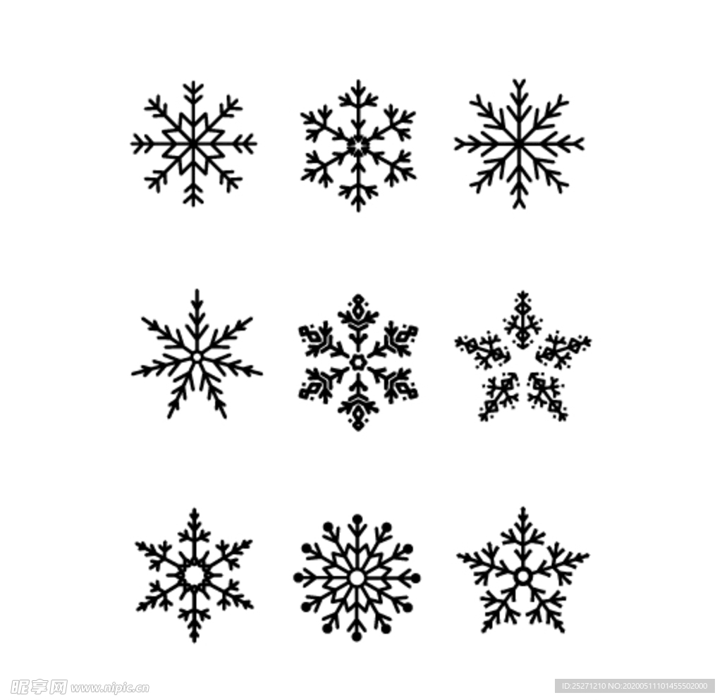 矢量雪花