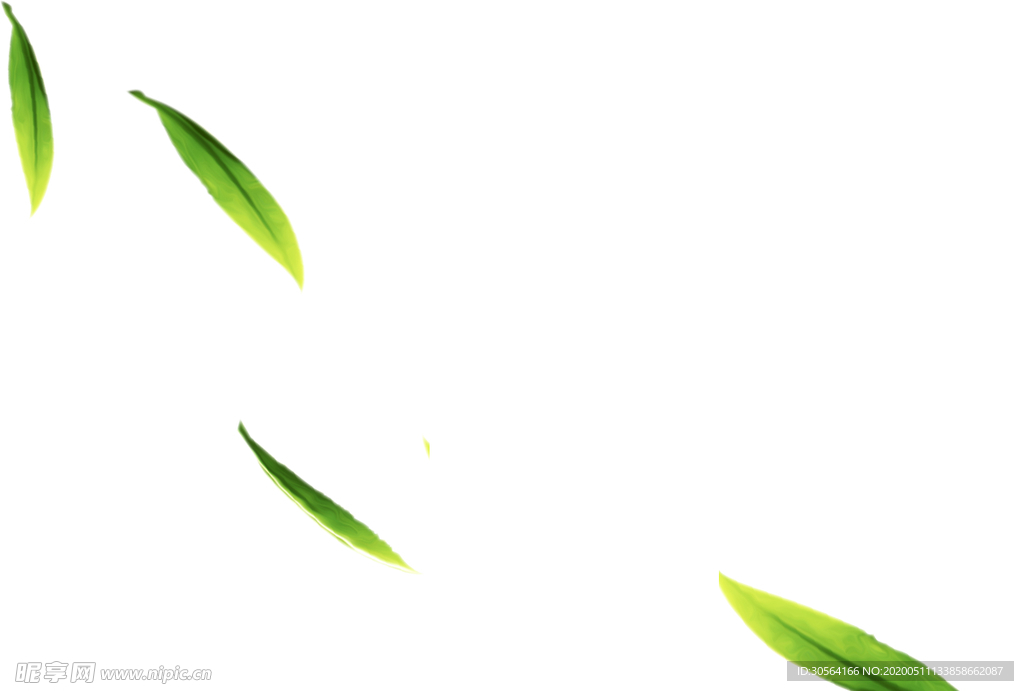 树叶绿色飞舞模糊动感背景素材