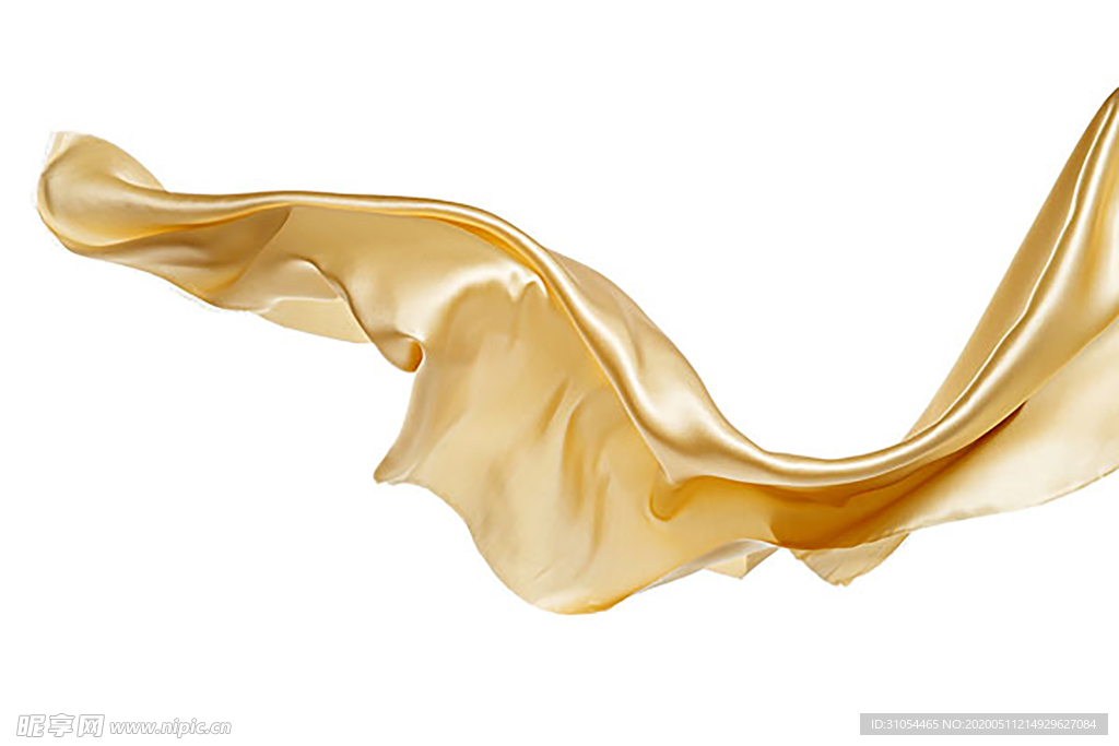 金色 丝绸 绸带  元素 地产