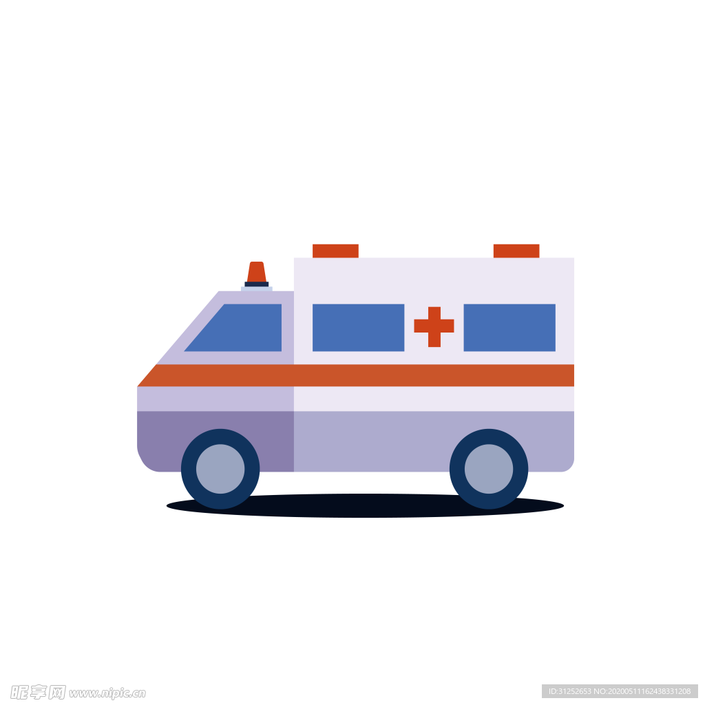 救护车医疗医院图标设计
