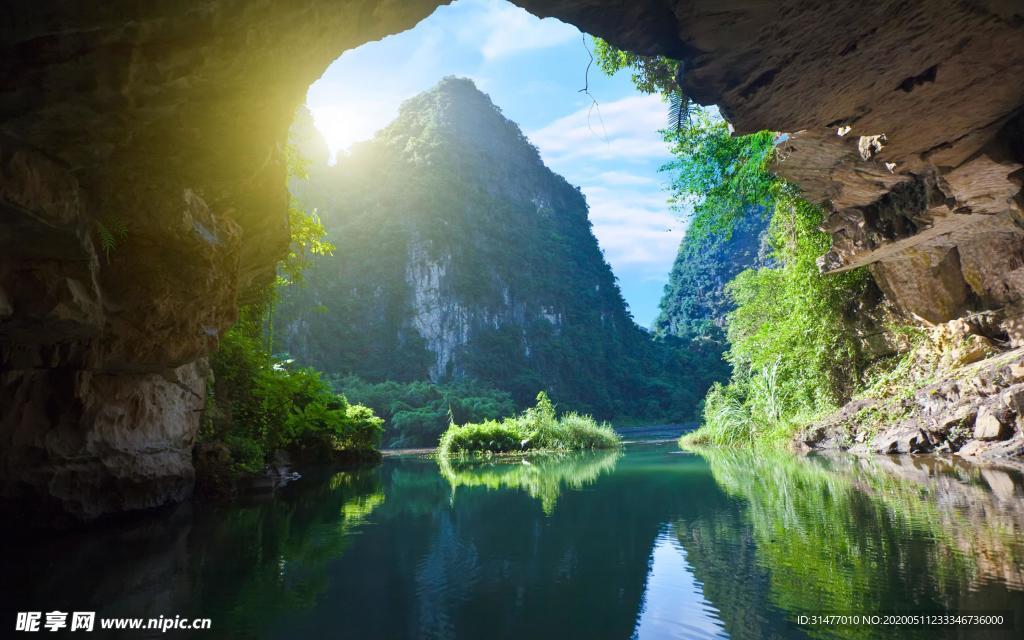 悬崖 岩石 河流 自然风景