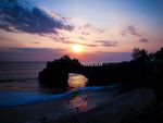 山水夕阳风景