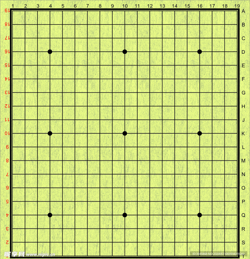 围棋棋盘国际围棋标准棋盘比赛