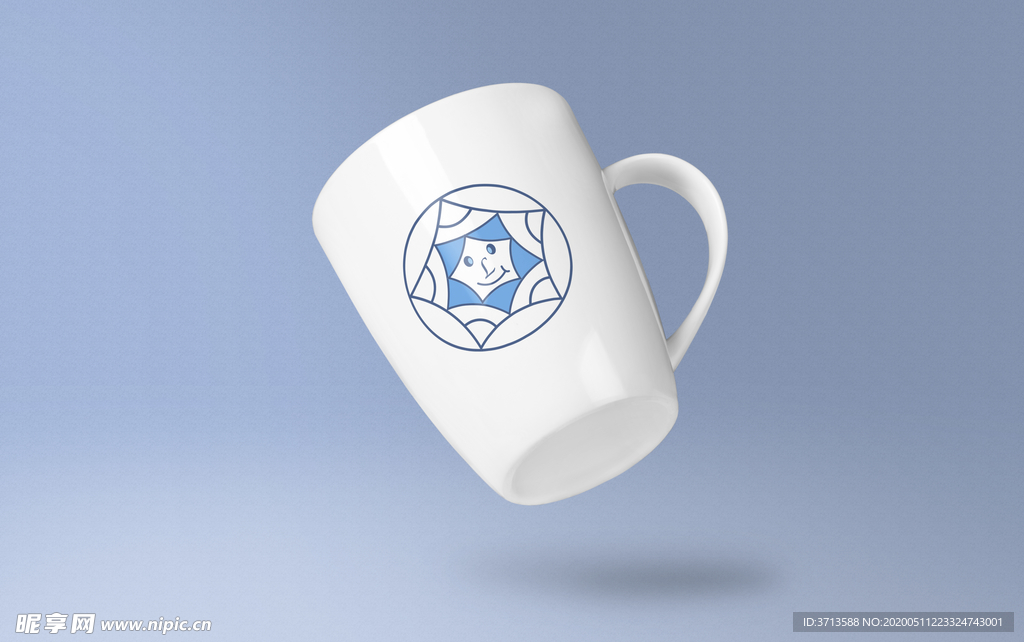水杯茶杯样机标志logo样机