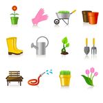 矢量种植农场工具
