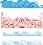 浪花花纹