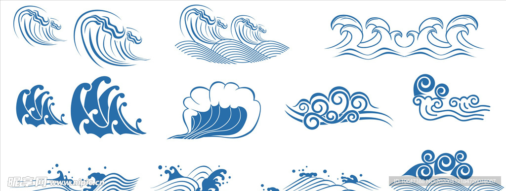 浪花花纹