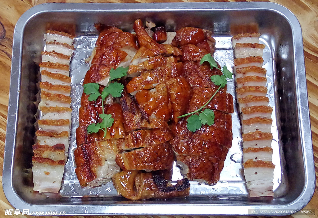 烧鸭拼烧肉