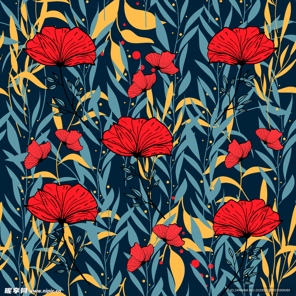 叶子花纹