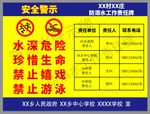防溺水警示牌 责任牌