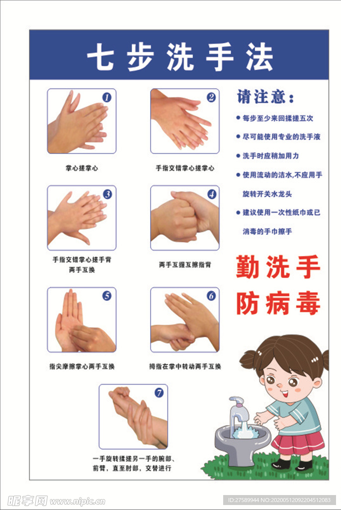 七步洗手法