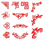边角花纹