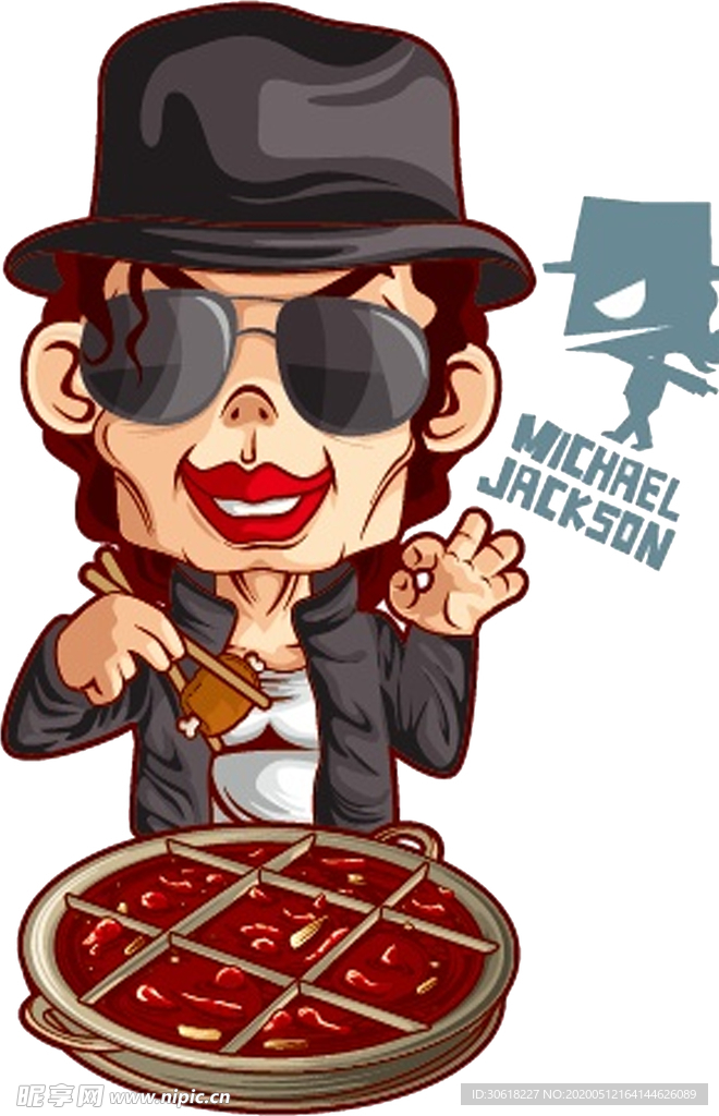 漫画人物插画合层