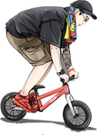 漫画人物插画合层