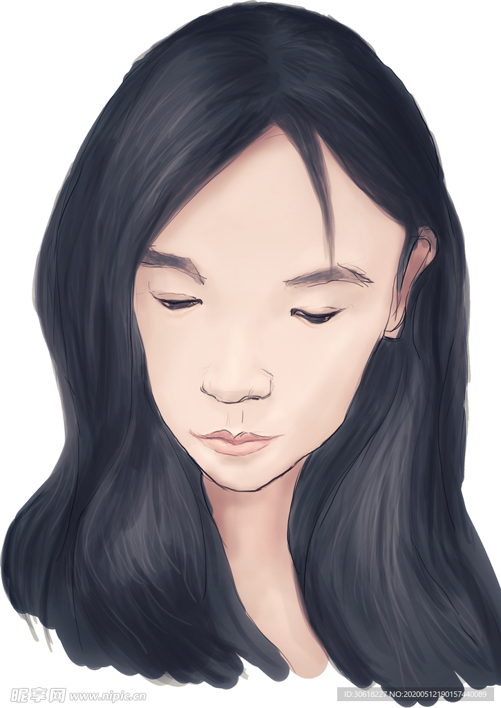 漫画人物插画合层