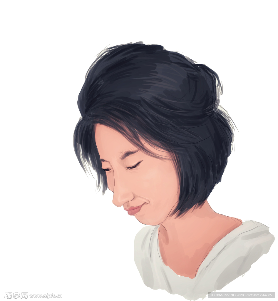 漫画人物插画合层