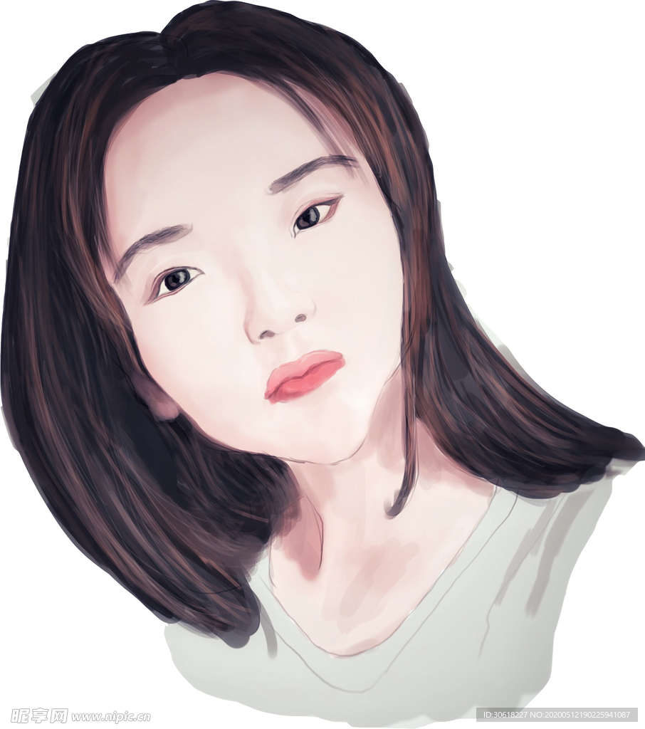漫画人物插画合层