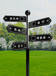 指路牌指向牌样机
