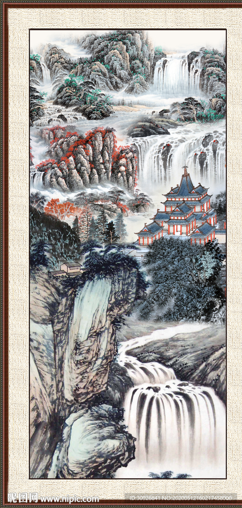 巨幅山水画
