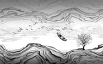 山水画背景墙