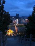 白塔山观黄河夜景