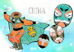 手绘变脸插画海报