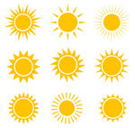 矢量太阳素材