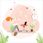生活人物插画