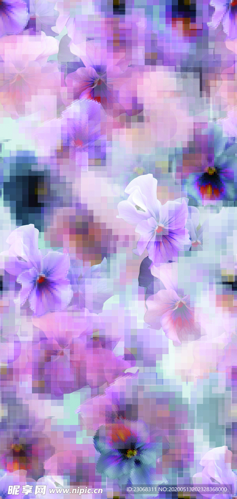像素花