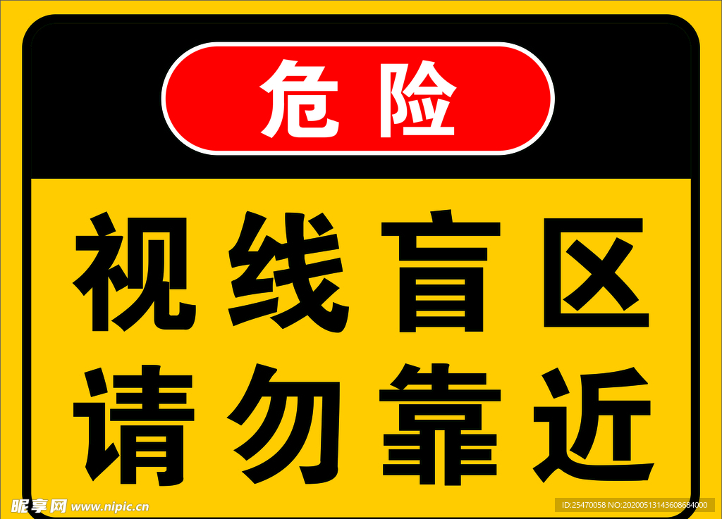 大车视线盲区海报 展板