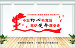 不忘初心展板