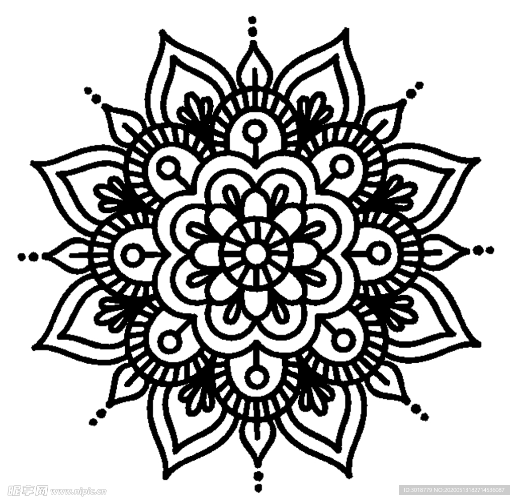 矢量花纹