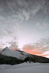 雪山 晚景