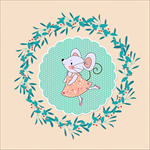 老鼠冬青花环
