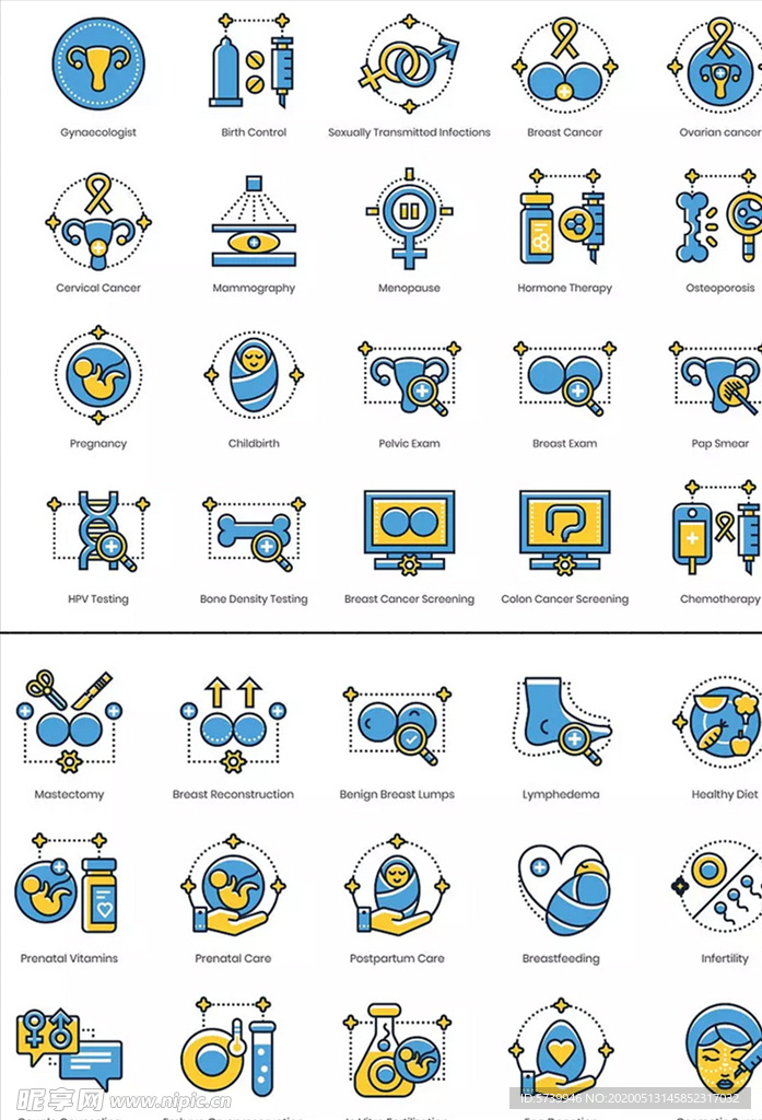 85枚生殖健康主题矢量图标