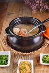砂锅干贝鲜虾粥