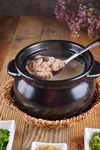 砂锅菌菇鸡肉粥