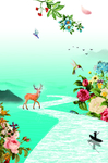 山水海报