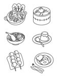 卡通美食系列套图素材